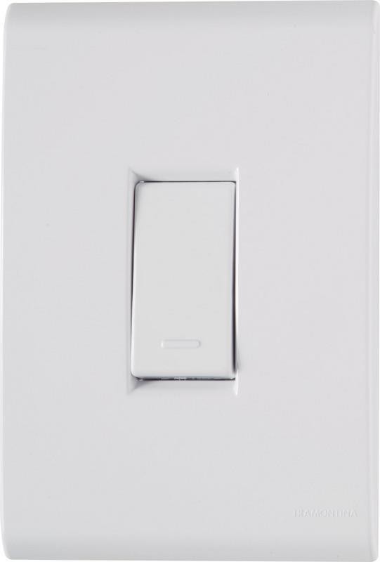 CONJUNTO INTERRUPTOR SIMPLES 4X2 TRAMONTINA