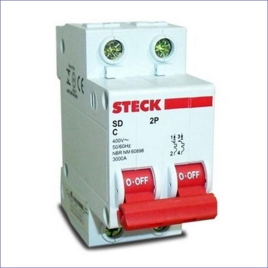 DISJUNTOR BIPOLAR 63A STECK