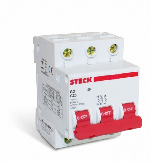 DISJUNTOR TRIPOLAR 40A STECK