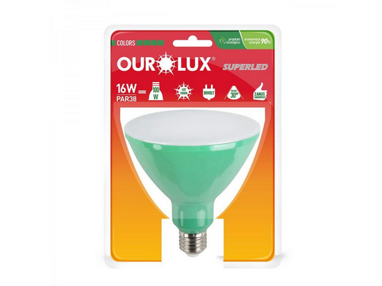 LAMPADA LED PAR 38 16W VERDE