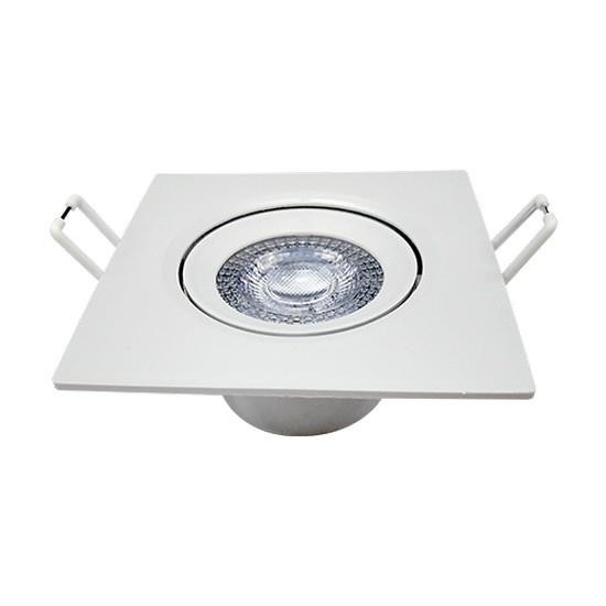 SPOT QUADRADO LED 5W BRANCO FRIO